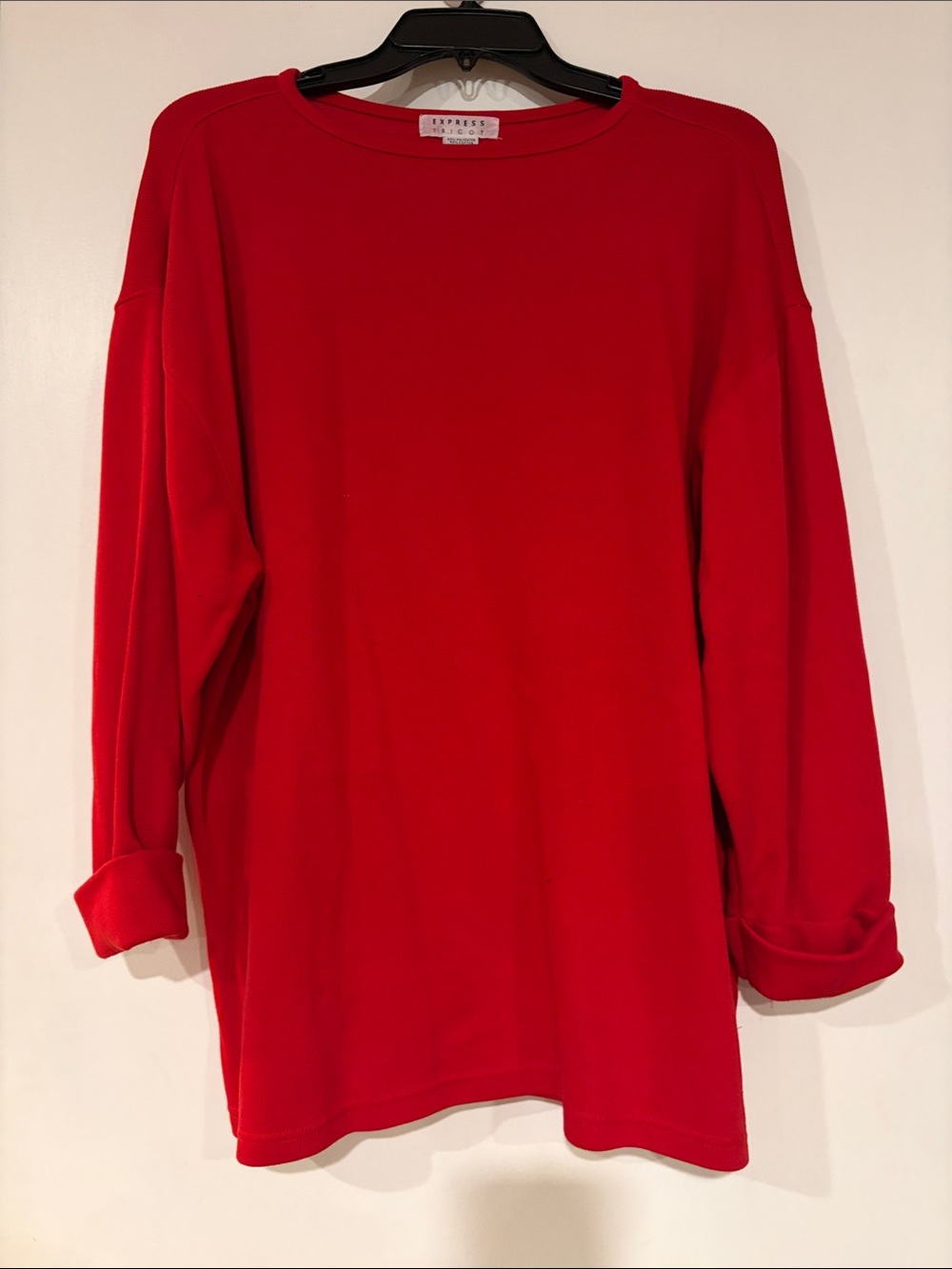 Vintage Express Red Long Sleeve Tunic Top